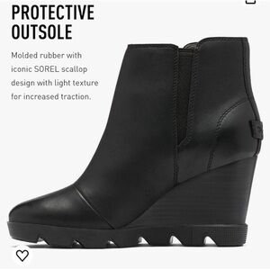 Sorel Joan Uptown Zip Bootie EUC